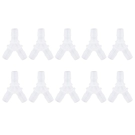 Zerodis 10 Uds Conector Tipo Y para Acuario Conectores de tubería de plástico para Acuario Conector de Tubo de Aire para pecera(3.9mm)