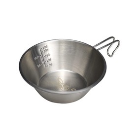 DOD SC1-764-SL Usa Sheraco Stainless Steel Sierra Cup, Regular, Shallow Size, Silver