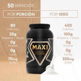 Creatina  Glutamina Maxi Protein 1 Kg 50 Servicios                                                                                                    