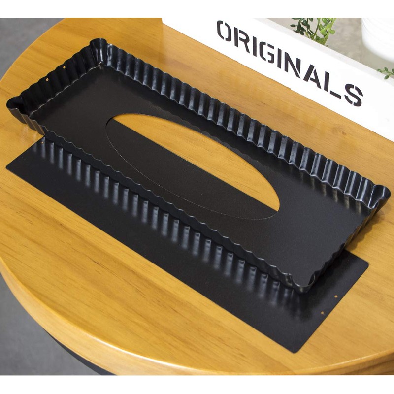 Webake Rectangular Tart Pan Quiche Baking Dish with Removable Bottom