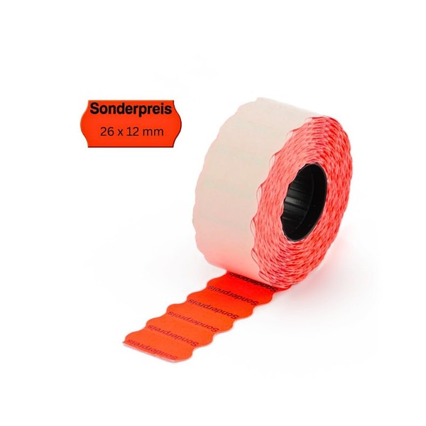 15000 Price Gun Label 26 mm x 12 mm Bright