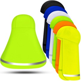 Coume 6 Pcs Elastic Hard Hat Sun Cooling Skull Cap Shield Bulk Helmet Liner with Neck Shade for Outdoor(Mixed Color)