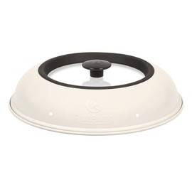 ROADBAKER® RoadTop Special Glass Lid for Camping Ovens, Special Glass Lid for Mobile Ovens, Glass Lid for Camping Ovens such as RoadBaker, OMNIA, Vamo, Aluminium Glass Lid Diameter 25 cm