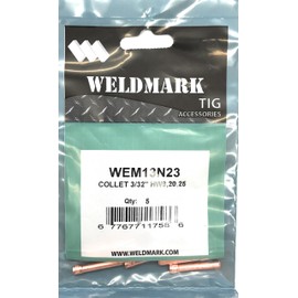 Weldmark TIG Collet #9, 20, 25 Torch Pk = 5 (13N23-3/32")