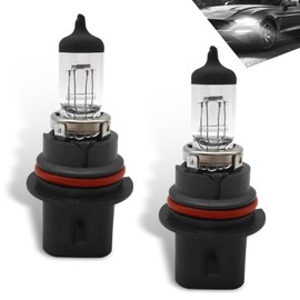 Flygun 2 PCS Car 9004-100W Halogen Bulb, 12V Super Penetrating Quartz Lamp Low Beam High Beam Light, Easy to Plug Original Halogen Bulb Replacement Parts, Universal Car Lighting Accessories (White)