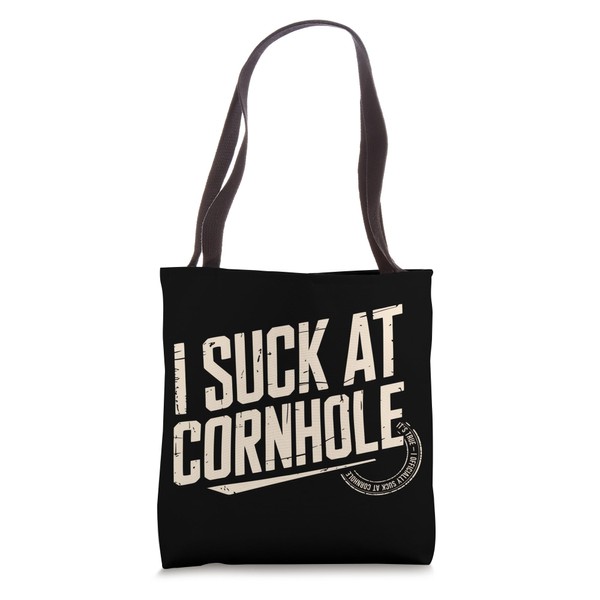 Funny Cornhole Player Suck At Cornhole Tote Bag