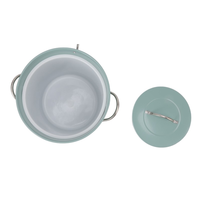Round Ice Bucket Multipurpose Safe Galvanized Ice Buckets with Lid