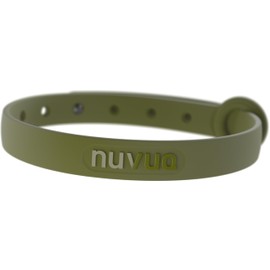 Breakaway Cat Collar - Soft, Comfortable, and Lightweight Safety Buckle Collar with Name Tag Ring for Outdoor Cats and Sensitive Skin Kittens by Nuvuq (6 ⅞" to 10 ¼", Green)