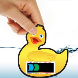 Pack of 'Happy Family' Farm Yard Animals Nursery and Room Thermometer, Duck Bath Thermometer and Forehead Thermometer Fever Pack for Baby/Child