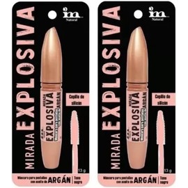 GAERO GLOBAL SOLUTION 2 Piezas De Rimel Mirada Explosiva Ime Natural By Gaero Shop Máscara Para Pestañas Con Aceite De Argán Tono Negro 13 g