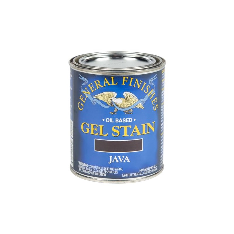 General Finishes Oil Base Gel Stain, 1 Pint, Java