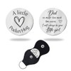 ShiQiao Spl Dad Pocket Hug Token Keychain Gifts for Daddy