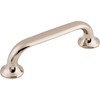 Top Knobs TK593BSN Mercer Collection 3-3/4" Oculus Oval Pull, Brushed