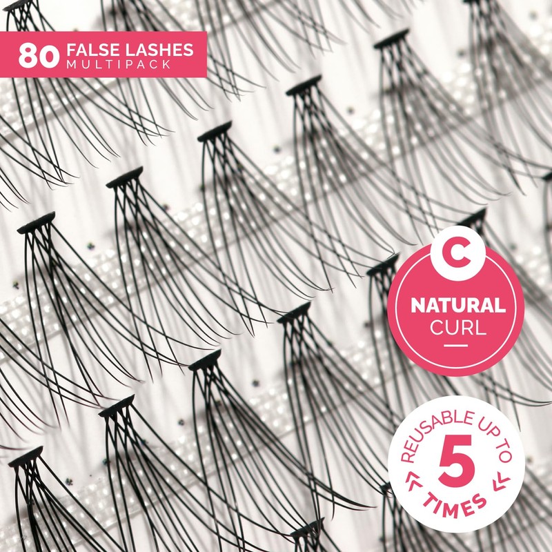 Renata Beauty 10D Natural Look [C Curl] Individual Eyelashes for