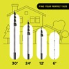 DOCA Telescoping Pole 6-24 Ft - Extension Pole for Cleaning,
