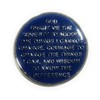 10 Year AA Medallion - Alcoholics Anonymous Blue & Silver