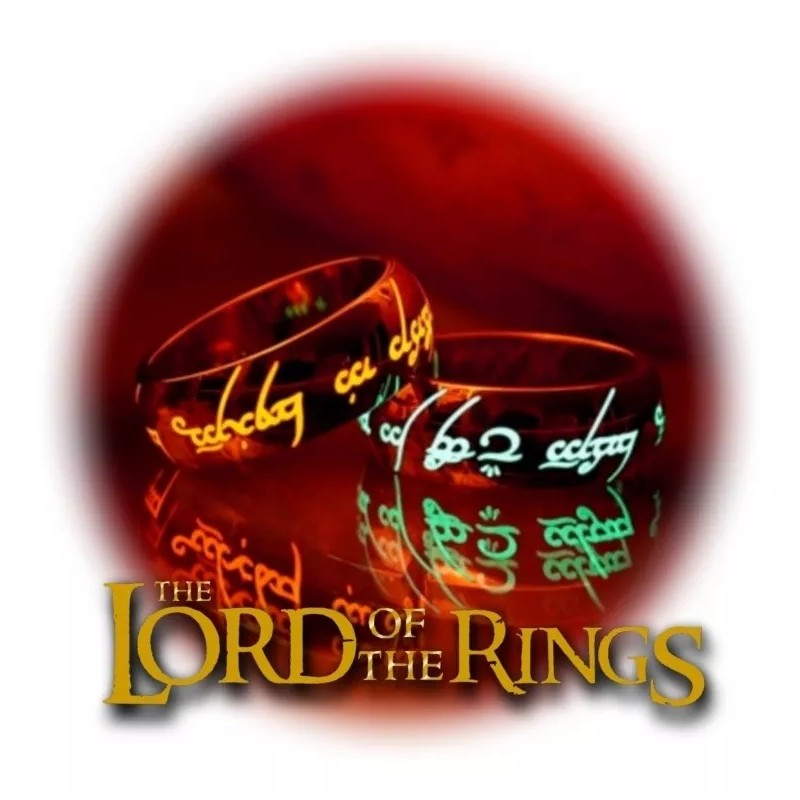 Dtup Anillo Mágico Único Brilla En La Oscuridad Tolkien Hobbit