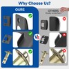 Estmoon 1 Pack Door Handle Black Interior Door Knobs, Keyless