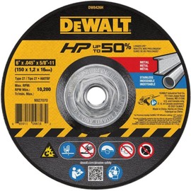 DEWALT DW8425H Metal Cutting Wheel, 58-11 Arbor, 5-Inch by 0.045-Inch / DEWALT DW8425H Metal Cutting Wheel, 58-11 Arbor, 5-Inch by 0.045-Inch