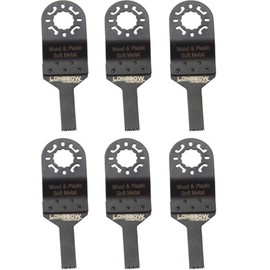 Longbow 6 Pack of 10mm Multi Tool Saw Blades Made for Makita Bosch Dewalt Power Tools