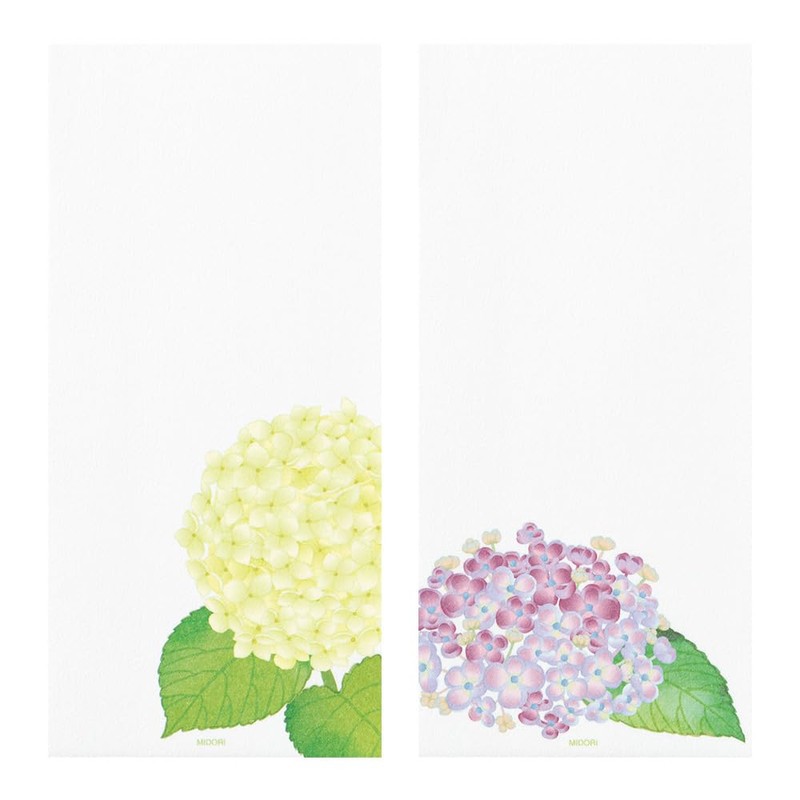 Midori 89585006 Single Writing Notebook, Early Summer Letter, 4 Patterns,