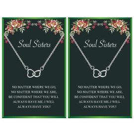 Your Always Charm Friendship Necklace Friend Gifts for Women BFF Necklaces for Birthday Gift Friend Necklaces for 2 Stocking Stuffers for Adults