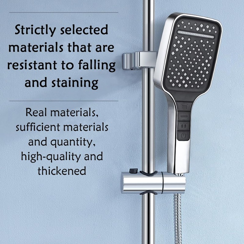 Shower Head, Water Saving with Stop Button, Hand Shower, Pressure