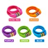 IDEALUX Bike Lock Cable, Resettable Cable Lock Self Coiling 5