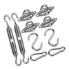 Shade Sail Hardware Kit 304 Stainless Steel S Hook M6