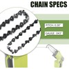 5 Inch Chainsaw Chain for Sun Joe 24V-HCS-LTE Handheld Chainsaw,2PC