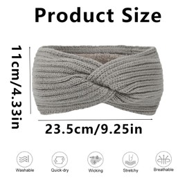 4 Headbands Women's Winter Headband Children Headband Girls for Women Girls Thick Headbands Hair Band Ear Warmers Head Wrap Yoga Workout Vintage Hair Accessories