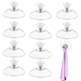 muahmuah Saugnapf mit Gewinde aus Edelstahl [Ø 41 mm] [10 Stück] | Hochwertige Saugnäpfe für Camping und Auto | Ideal als Saugnapf Haken und Saughebe