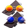 Newbee Fashion Round Retro Sunglasses & Clear Lens Glasses Vintage