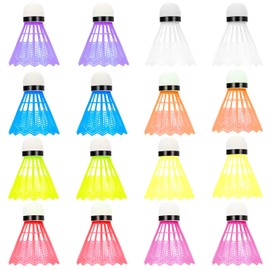 WanderGo 12 Pcs Shuttlecocks Badminton, Colourful Shuttlecocks Badminton, There Are 8 Colours In Total 6 Colours At Random, Shuttlecock Suitable For Indoor And Outdoor Sports