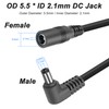 MEIRIYFA DC 5.5 x 2.1mm 1 Female to 6 Male