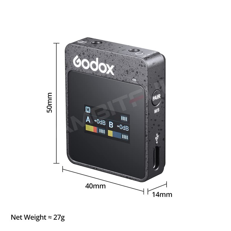 GODOX MoveLink II M1 Wireless Microphone System with 1x Omnidirectional
