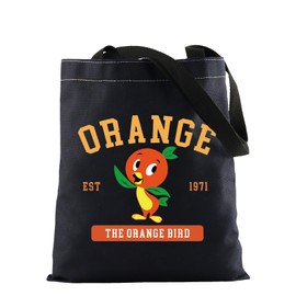 FOTAP Orange Bird Makeup Bag Cartoon Character Lover Gift Orange Bird Est 1971 Zipper Pouch Magic Kingdom makeup bag (ORANGE BIK Tote)
