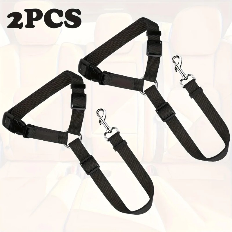 Geshifeng Adjustable Nylon Fabric Pet Restraints Vehicle Car Safety Seat