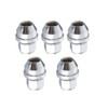 M12×1.5 Stainless Steel Wheel Lug Nut Set – 5‑Piece Chrome