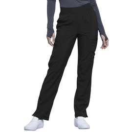 Infinity Cherokee Pull-on Nurse Scrub Pant for Women, Performance Stretch CK065A, XL, Black