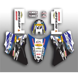 MOTOCROSS DECALS 2005 - 2019 YAMAHA TTR 230 TTR230 GRAPHICS KIT PRO CIRCUIT : BLUE / BLACK DECALS