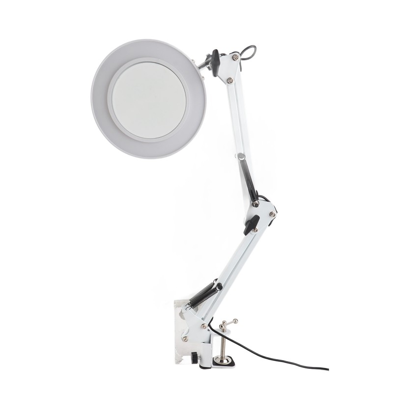 5X Magnifying Glass Clip On LED Tattoo Desk Lamp USB