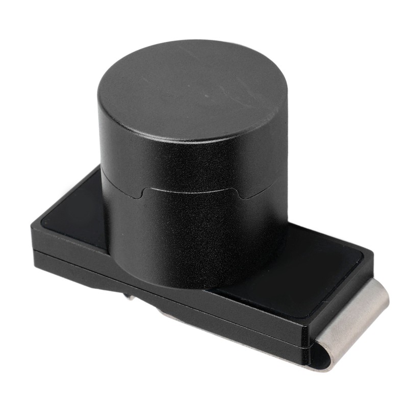 Magnetic Billiard Chalk Holder Aluminium Alloy Round Snooker Cue Chalk