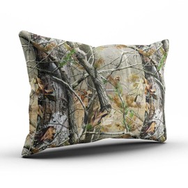 SALLEING Modern Beauty Real Tree Lesves Camouflage Camo One Side Decorative Pillowcase Queen Zippered Throw Pillow Case Cushion Cover 20x30 inches