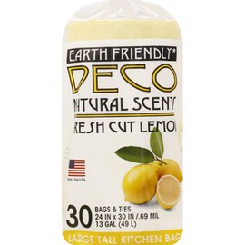 Generic Natural Scents InchFresh Cut Lemon Inch (2 Pack) Trash Bags 13 Gallon Size