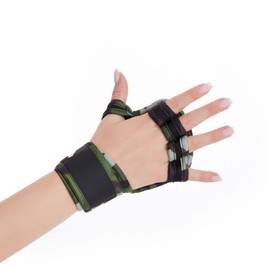 Weight Lifting Gloves, Wrist Wraps Wrist Straps for Weightlifting, Lifting Wrist Wraps Gym Gloves for Men Workout Gloves for Men Workout Gloves Women (Army Green, L)