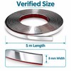 5M Silver Chrome Car Styling Trim Strip, 6-30 mm Width