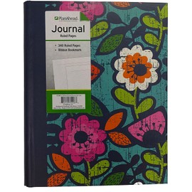 PlanAhead Lined Notebook Journal - 10"x8" Aesthetic Hardcover Journal for Women - Cute Journal for School Includes 340 Ruled Pages with Ribbon Bookmark - No Color Selection Available, Chosen Randomly