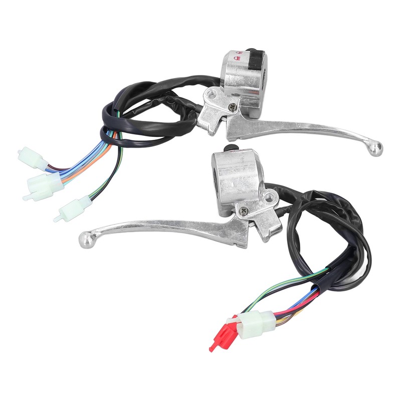 2pcs 22mm Motorcycle Drum Brake Handlebar Switch Left Right Aluminum
