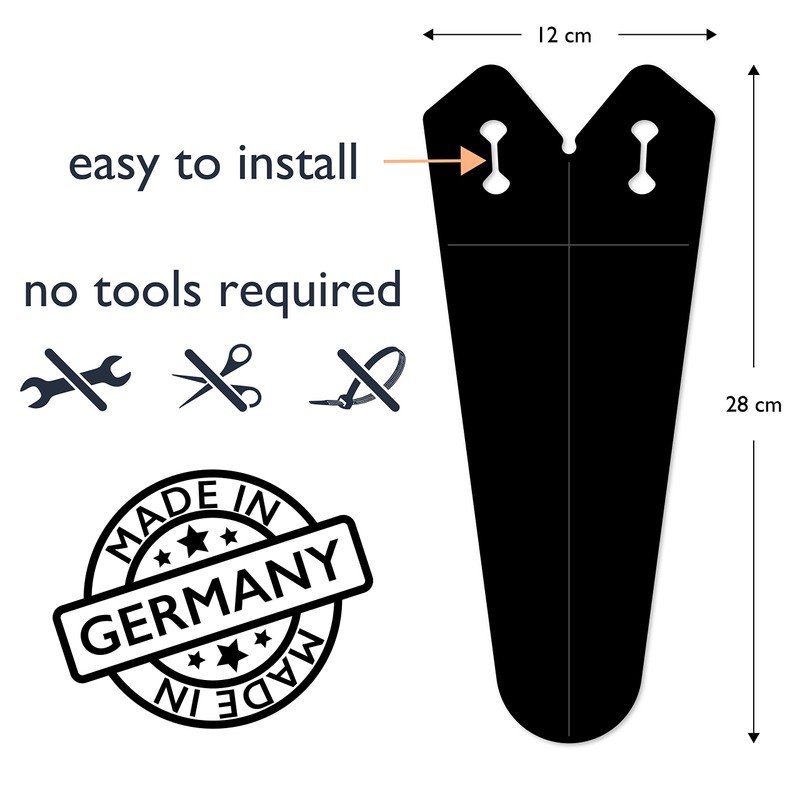 Klixie – Rear Mudguard, Attachable to Saddle of singles peed,